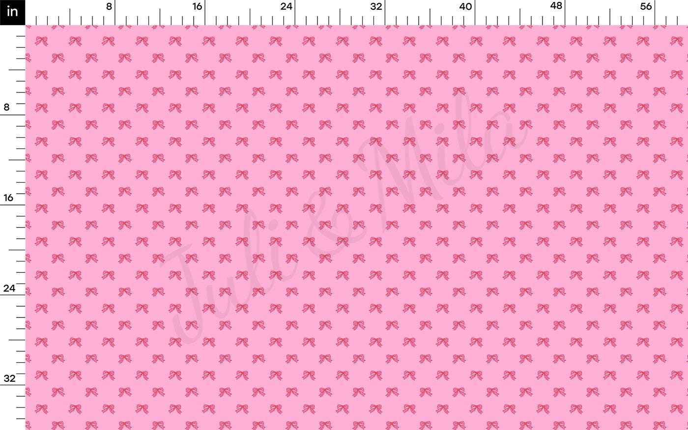 a pink background with pink bows on it