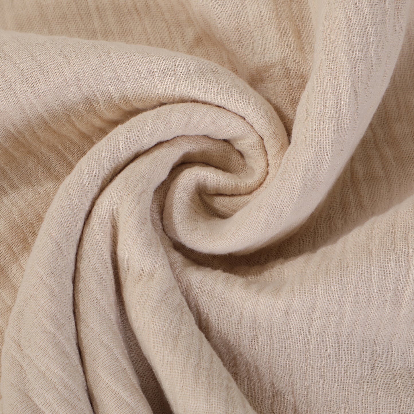 Beige Double Gauze Muslin Fabric