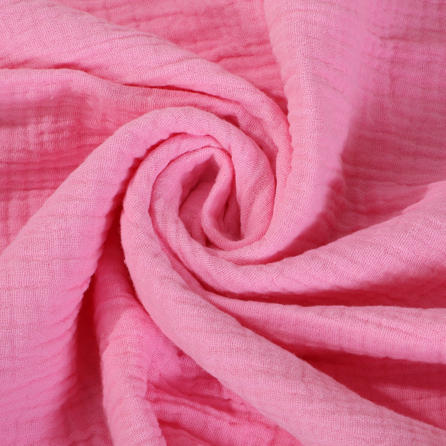 BubbleGum Pink Double Gauze Muslin Fabric