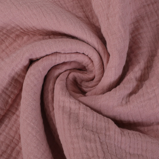 Dusty Pink Double Gauze Muslin Fabric