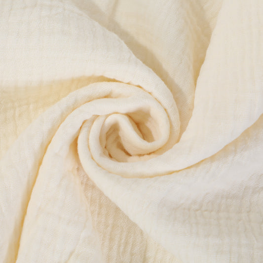 Ivory Double Gauze Muslin Fabric