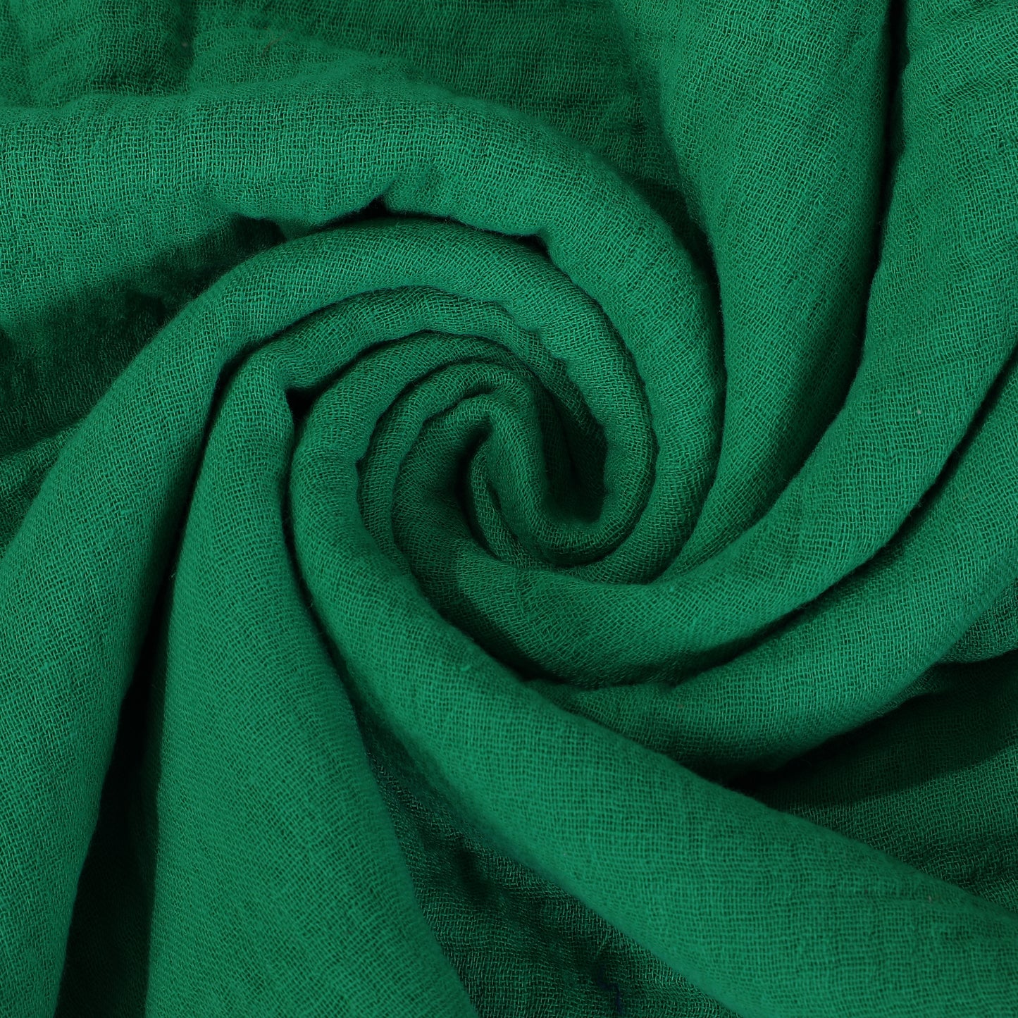 Kelly Green Double Gauze Muslin Fabric