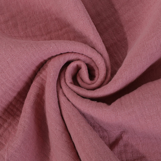 Mauve Double Gauze Muslin Fabric