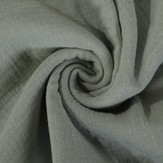 Sage Double Gauze Muslin Fabric