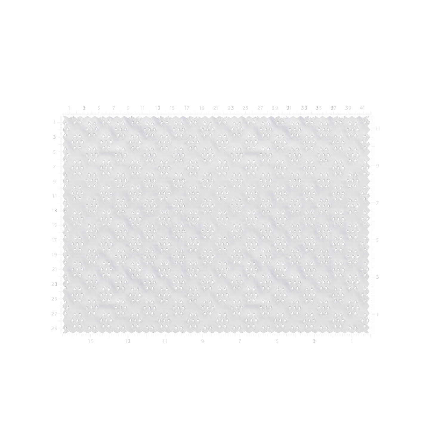 Eyelet Fabric - White