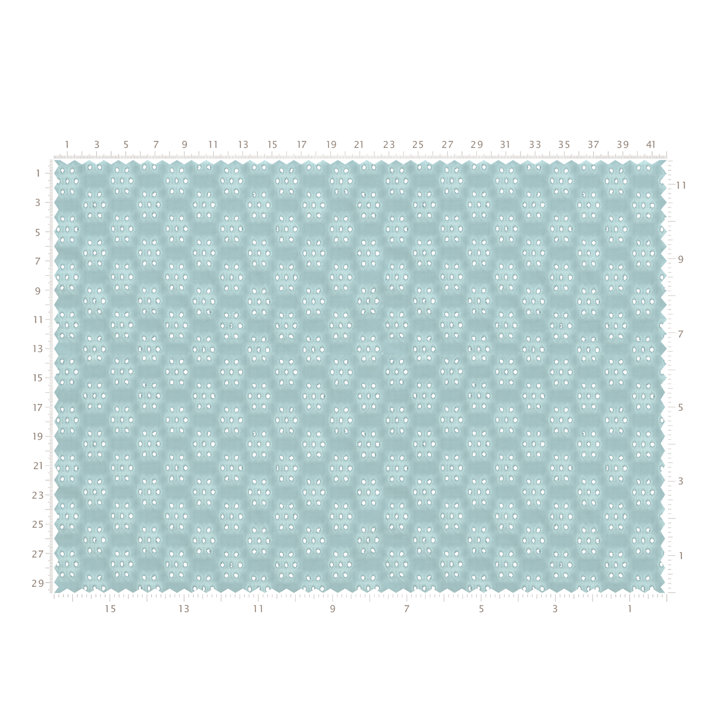 Eyelet Fabric - Sky Blue