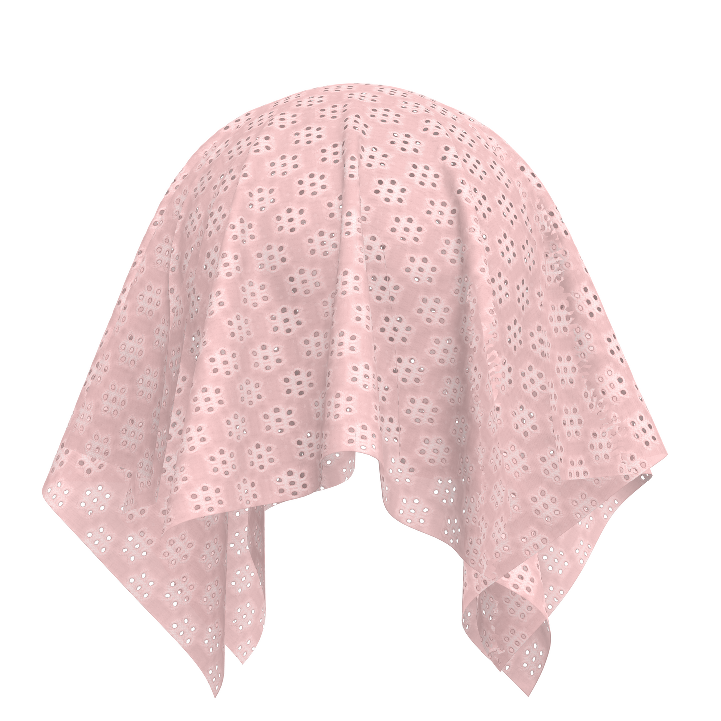 Eyelet Fabric - Light Pink