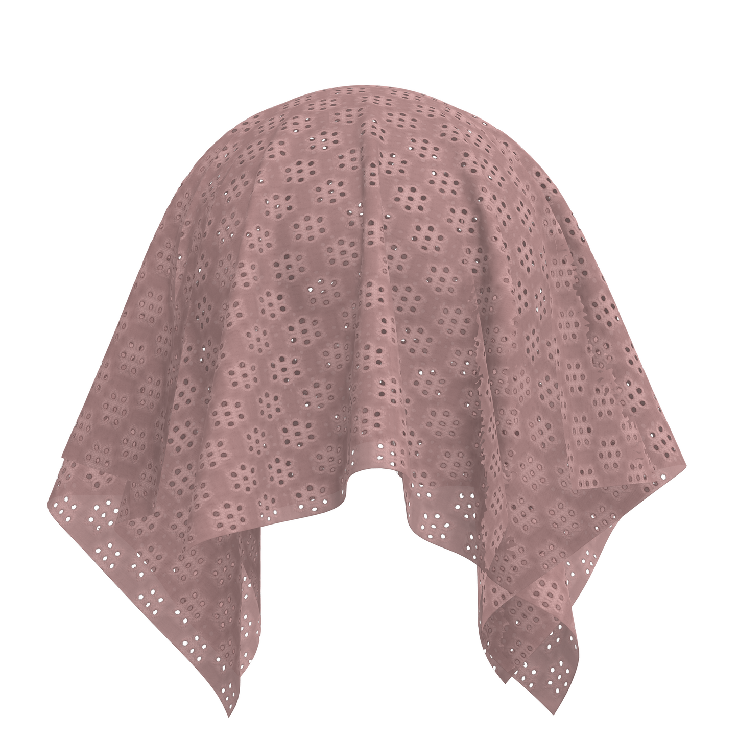 Eyelet Fabric - Mauve