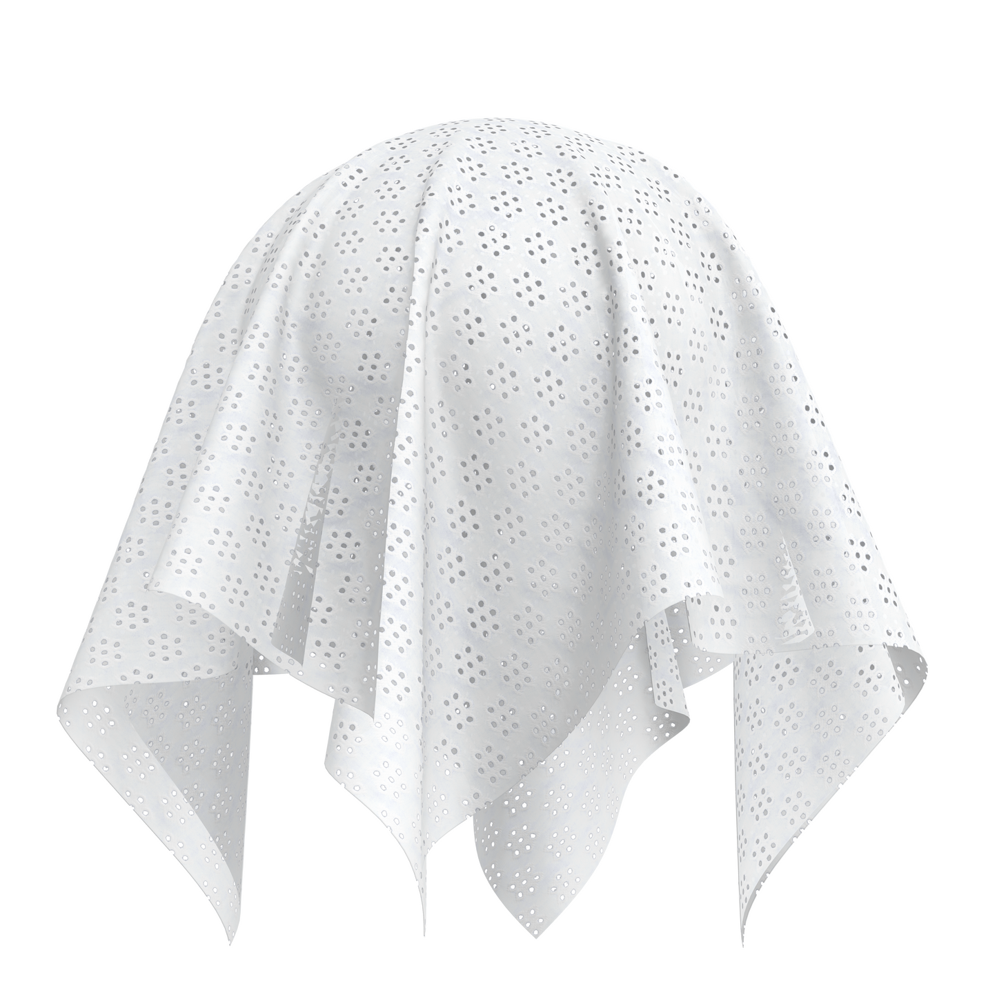 Eyelet Fabric - White