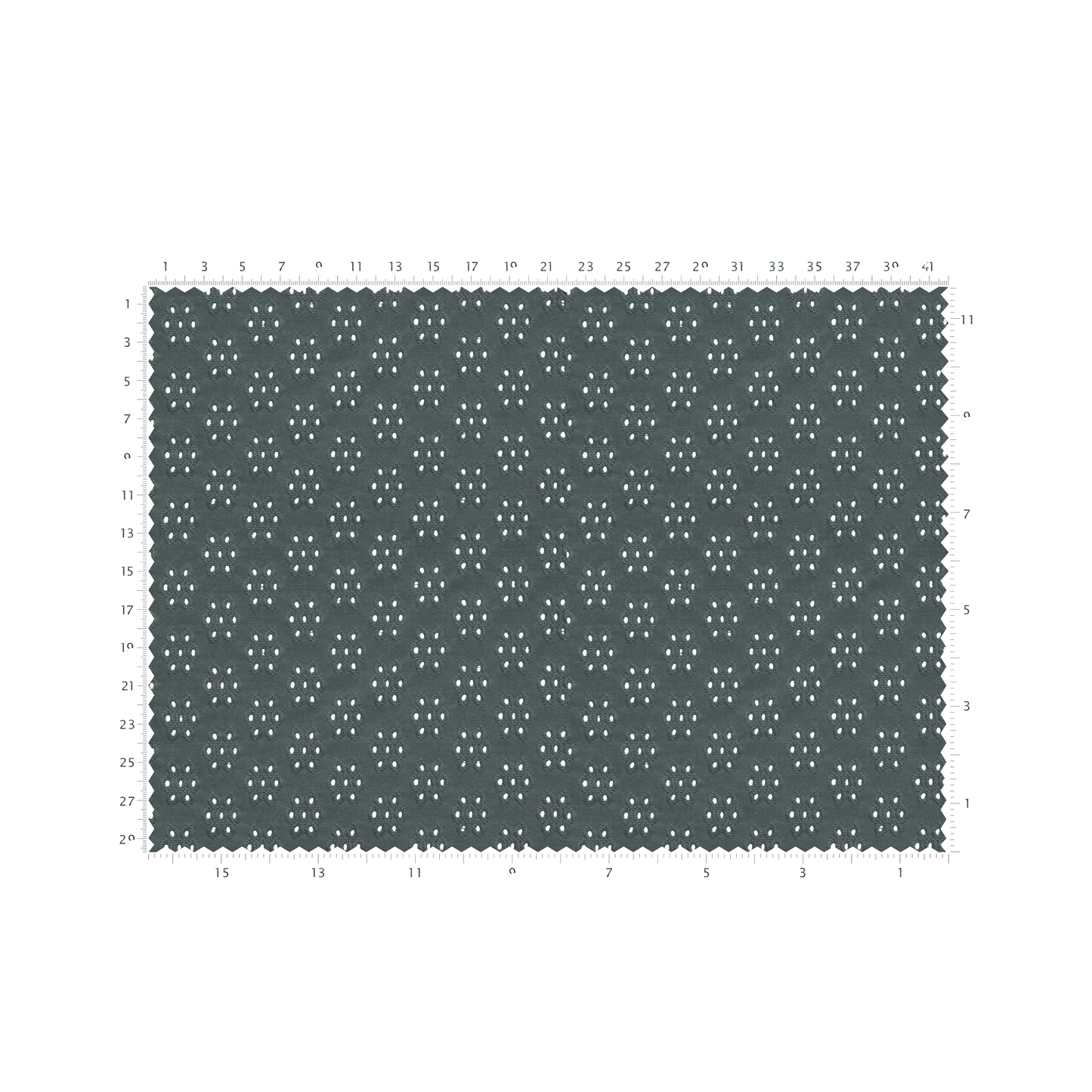 Eyelet Fabric Army Green