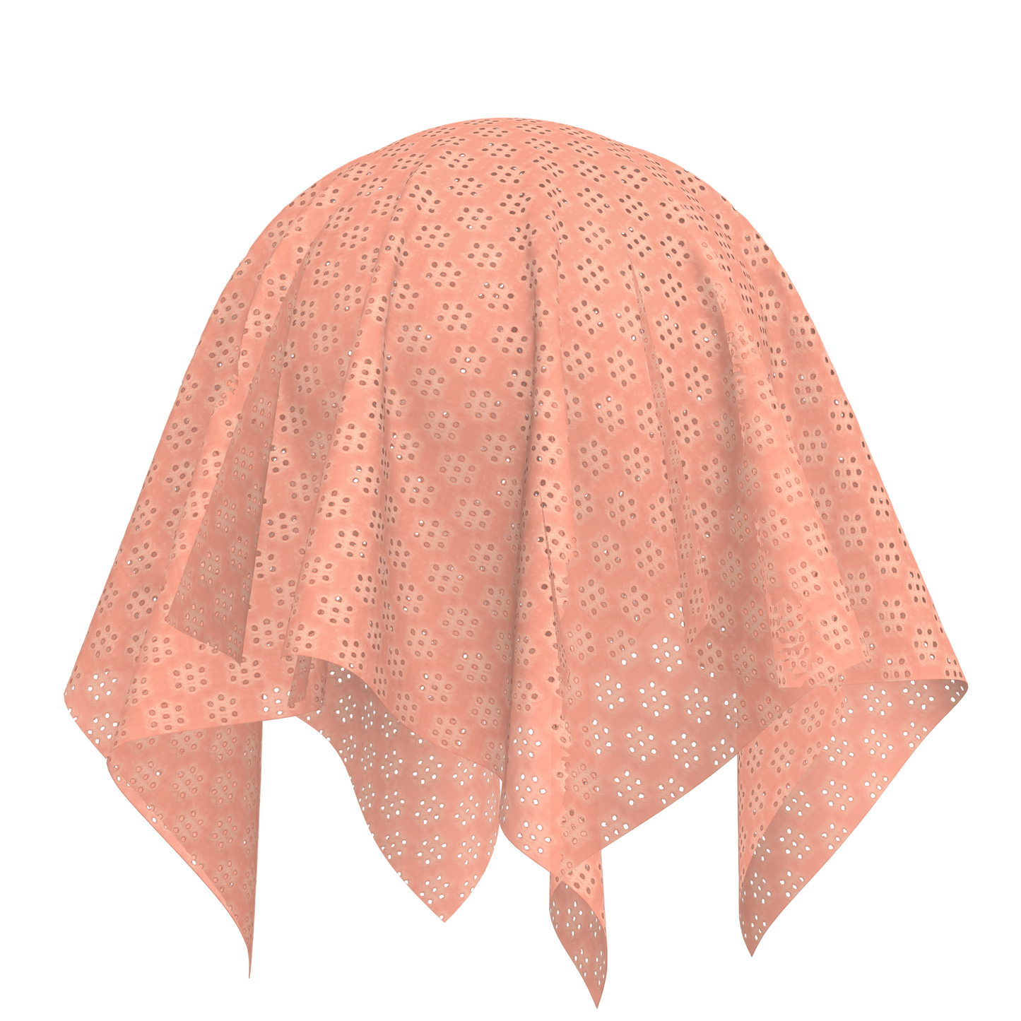 Eyelet Fabric - Peach