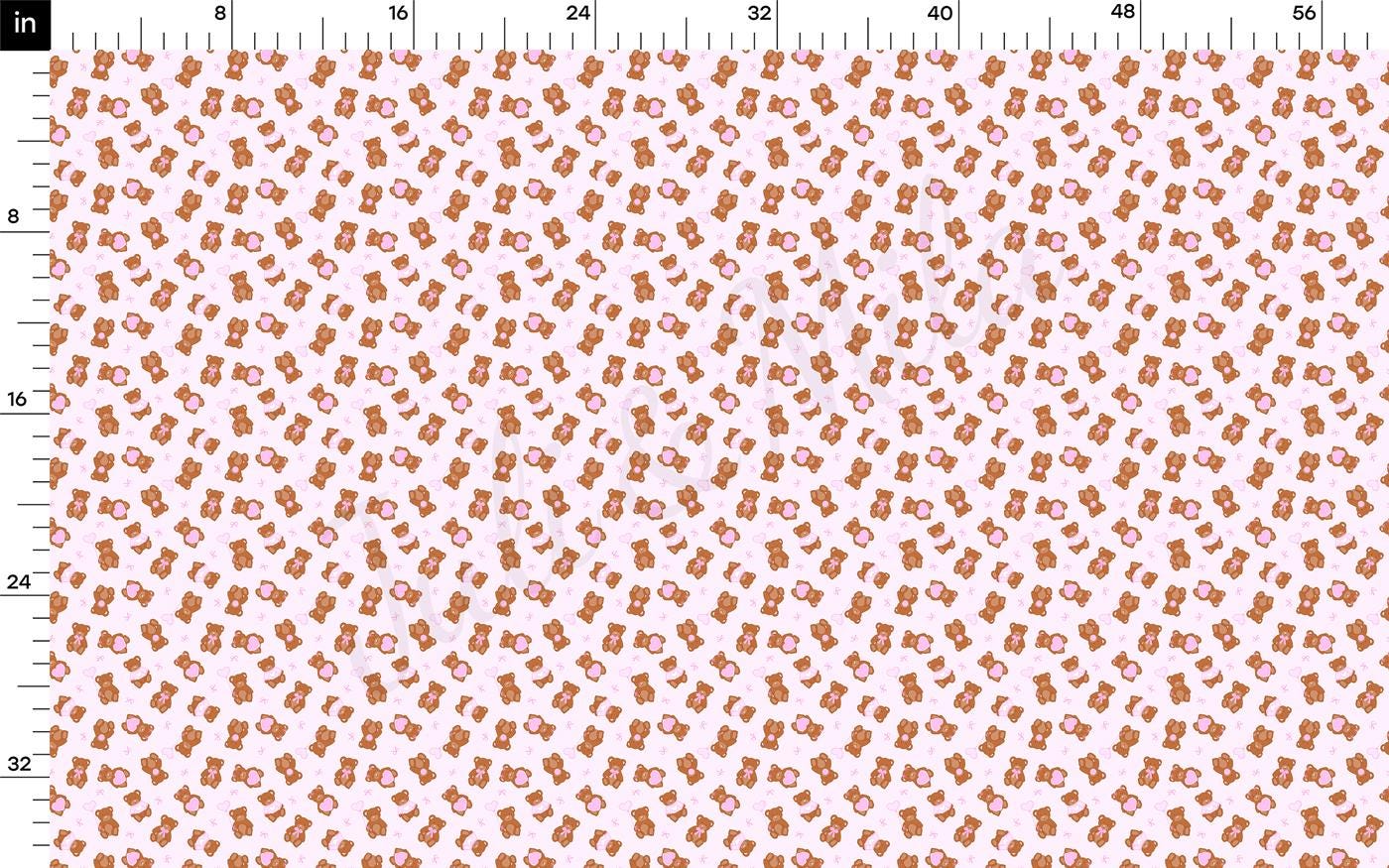 an orange and white pattern with a ruler in front of it