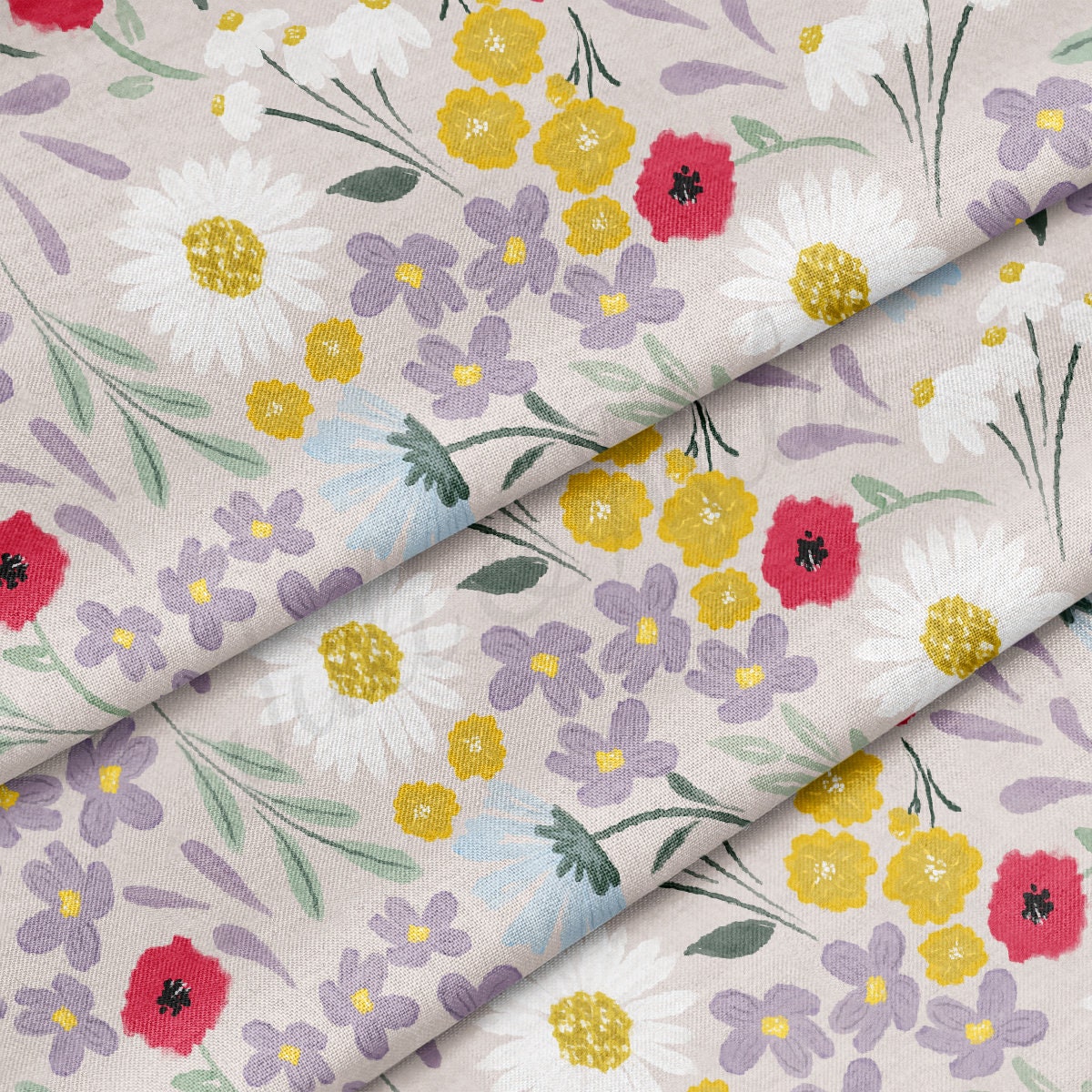 100% Cotton Fabric CTN2705 Floral Flowers