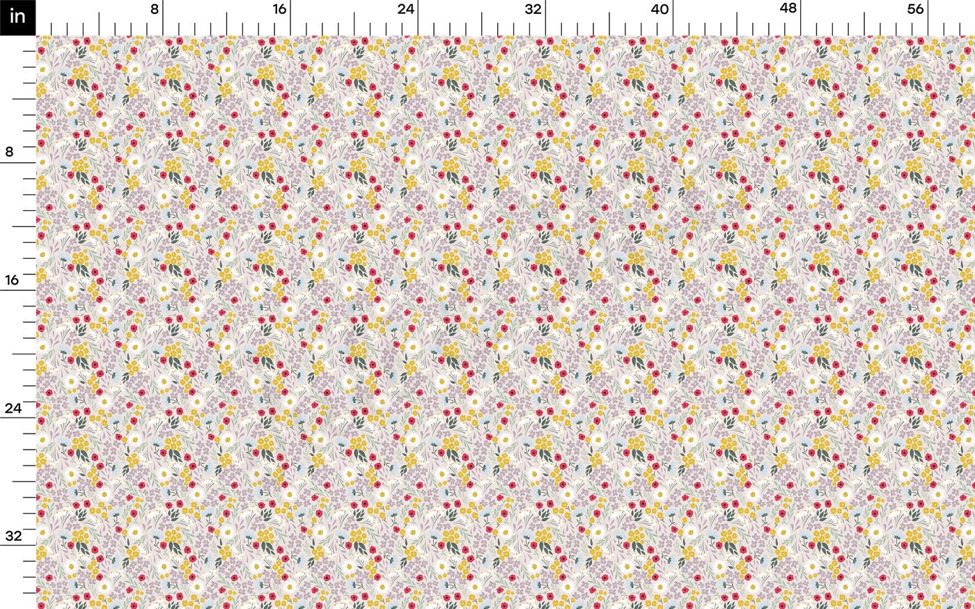 100% Cotton Fabric CTN2705 Floral Flowers