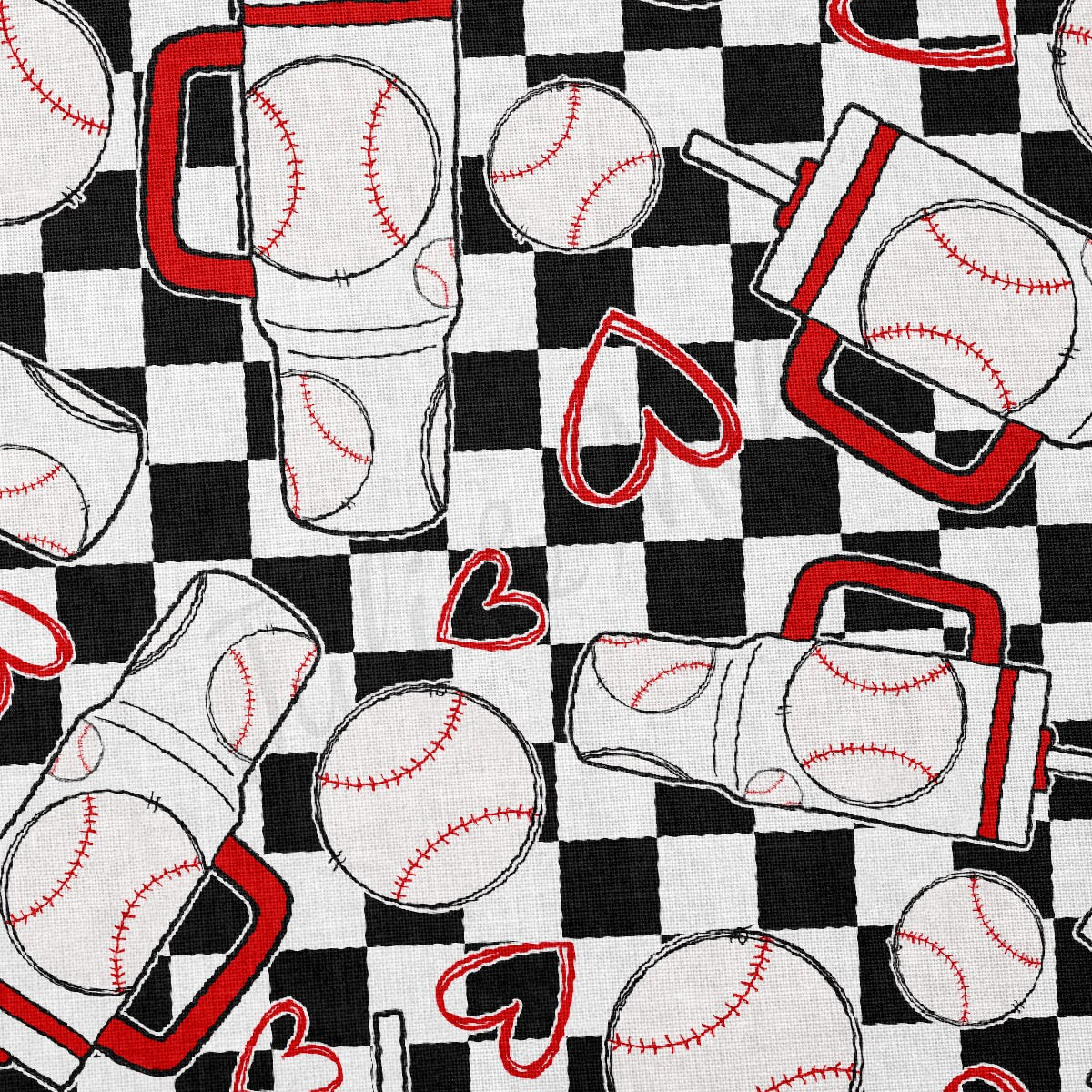 100% Cotton Fabric CTN2719 Baseball