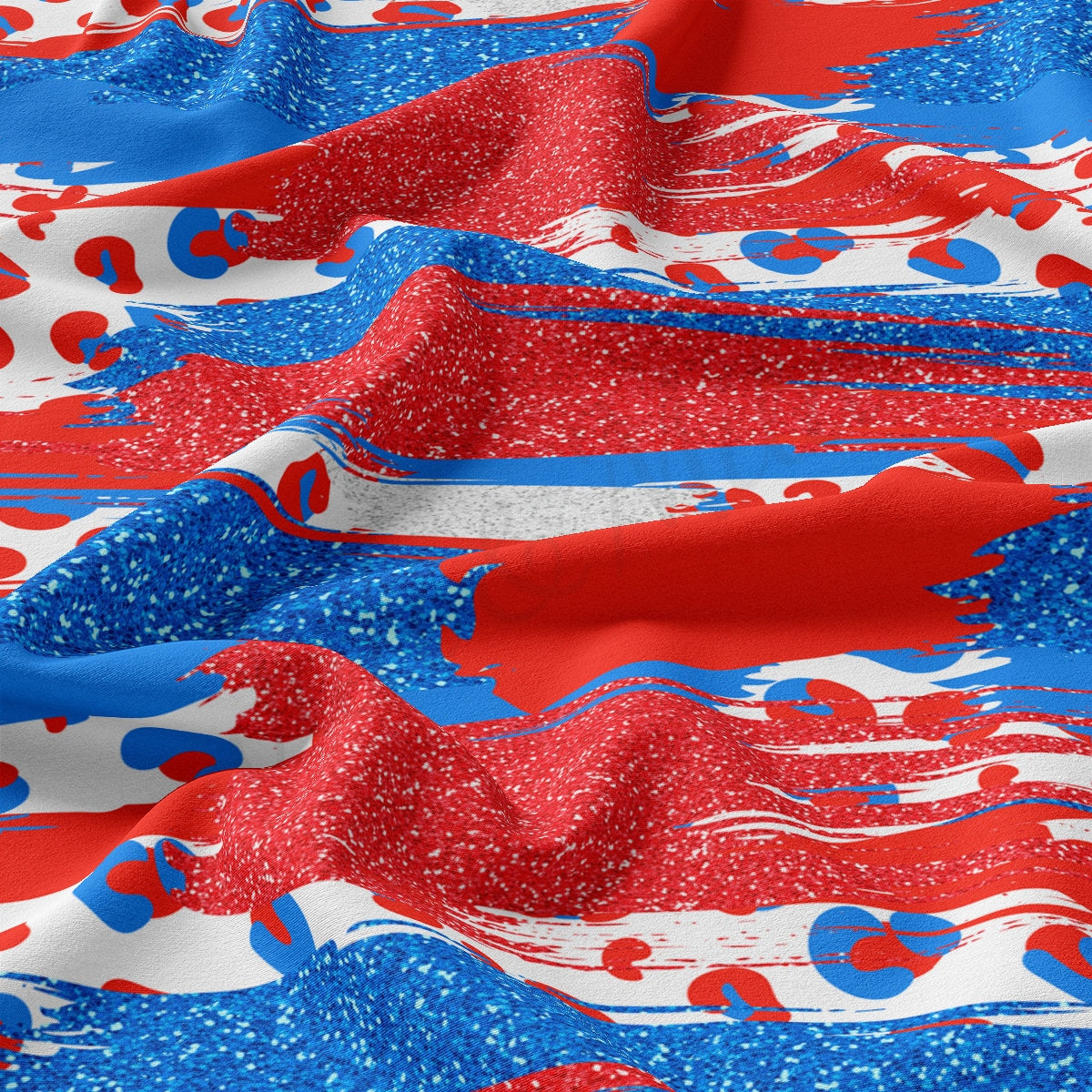 DBP Fabric Double Brushed Polyester Fabric by the Yard DBP Jersey Stretchy Soft Polyester Stretch Fabric DBP2740 4th of July Patriotic