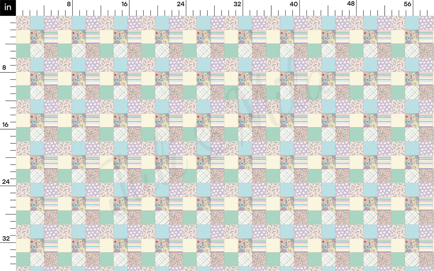 Rib Knit Fabric RBK2732 Patchwork