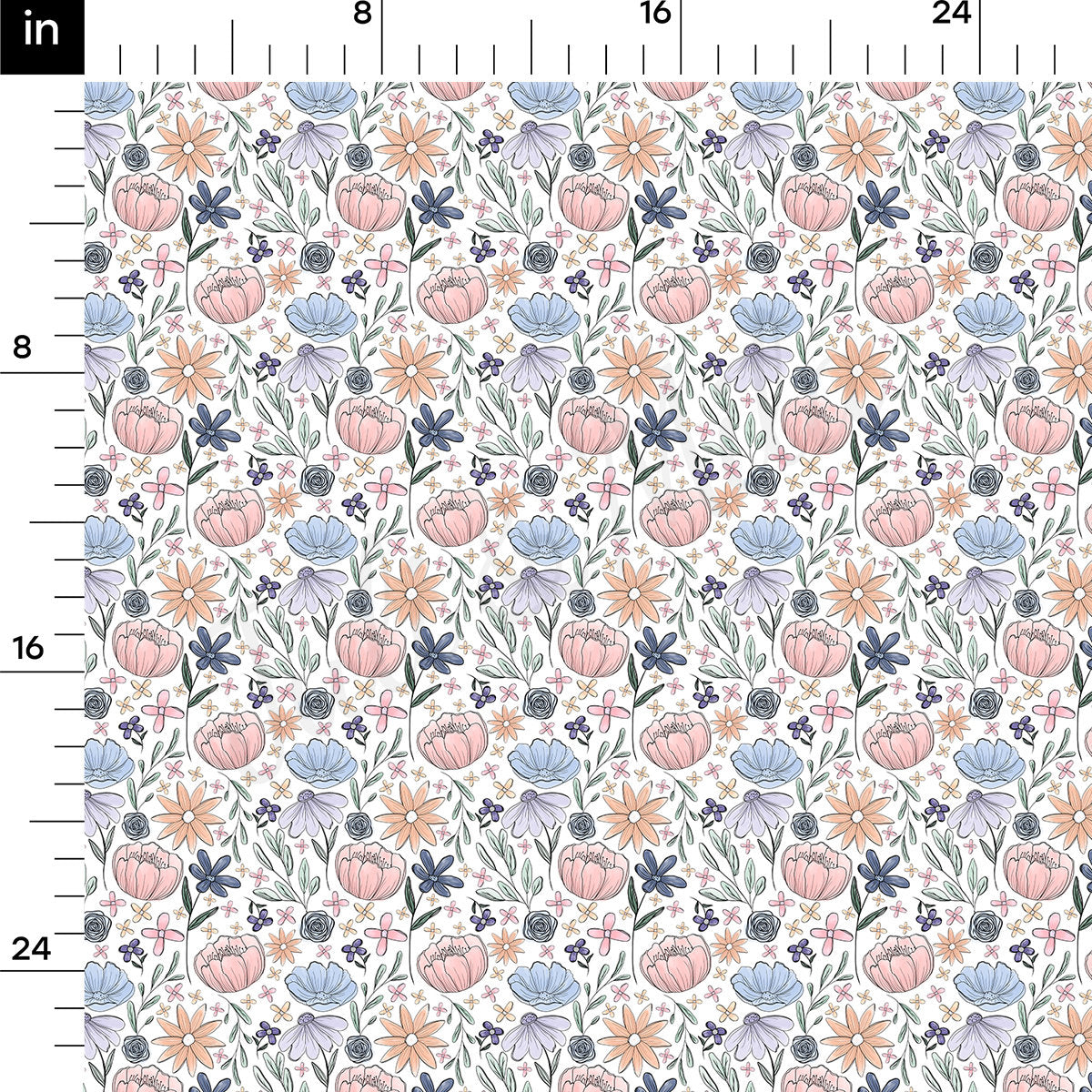 Floral Bullet Fabric AA2726