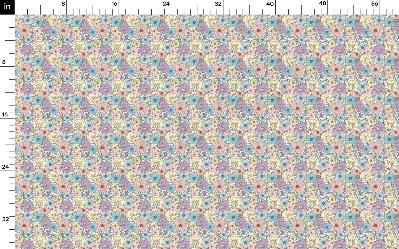 DBP Fabric Double Brushed Polyester DBP2731 Floral
