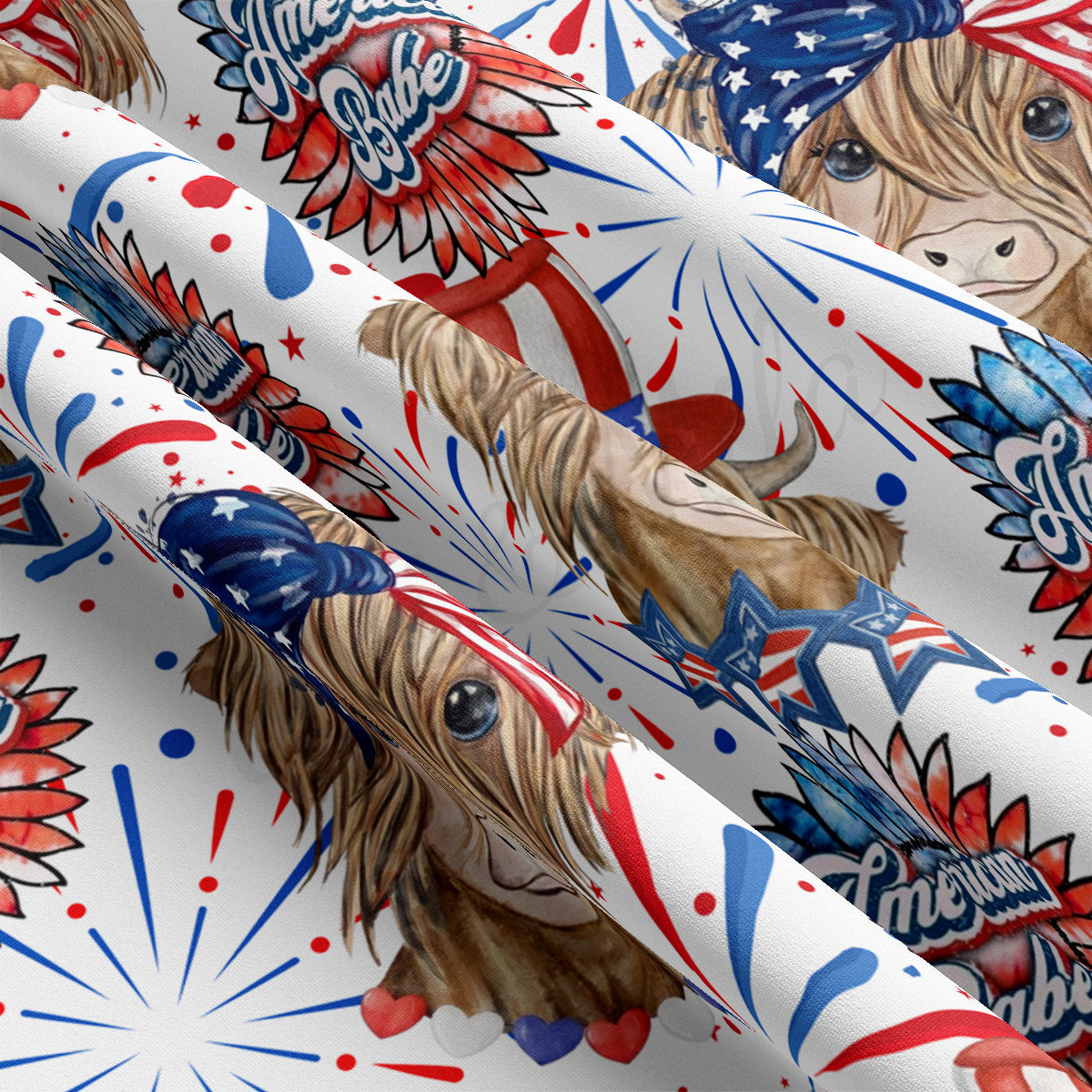 DBP Fabric Double Brushed Polyester DBP2735 4th of July Patriotic