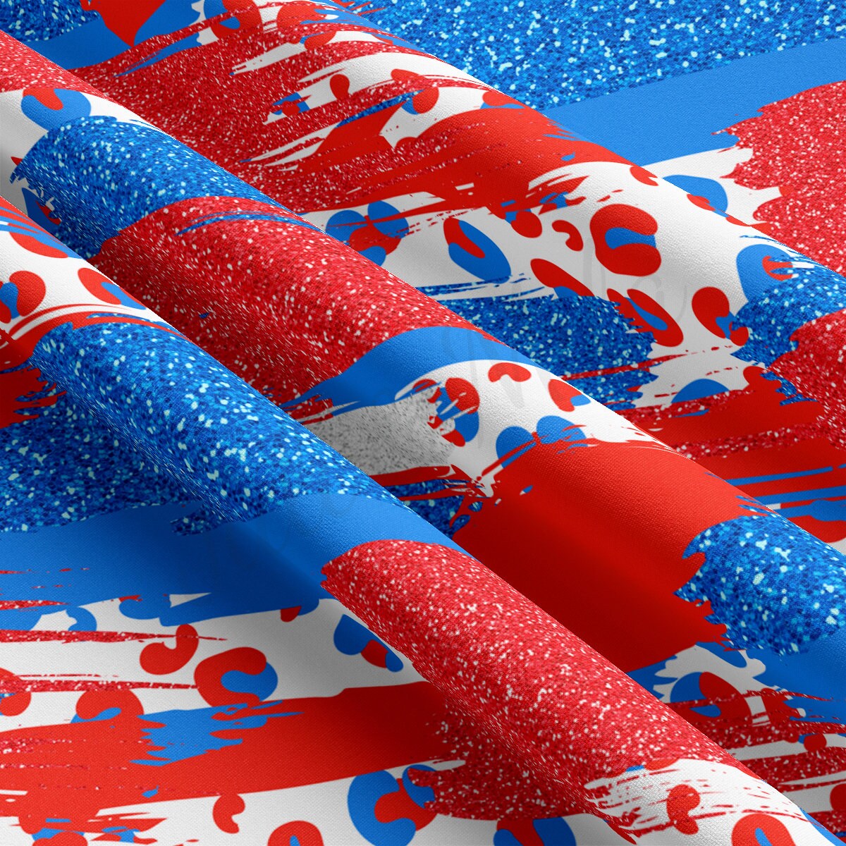 DBP Fabric Double Brushed Polyester Fabric by the Yard DBP Jersey Stretchy Soft Polyester Stretch Fabric DBP2740 4th of July Patriotic