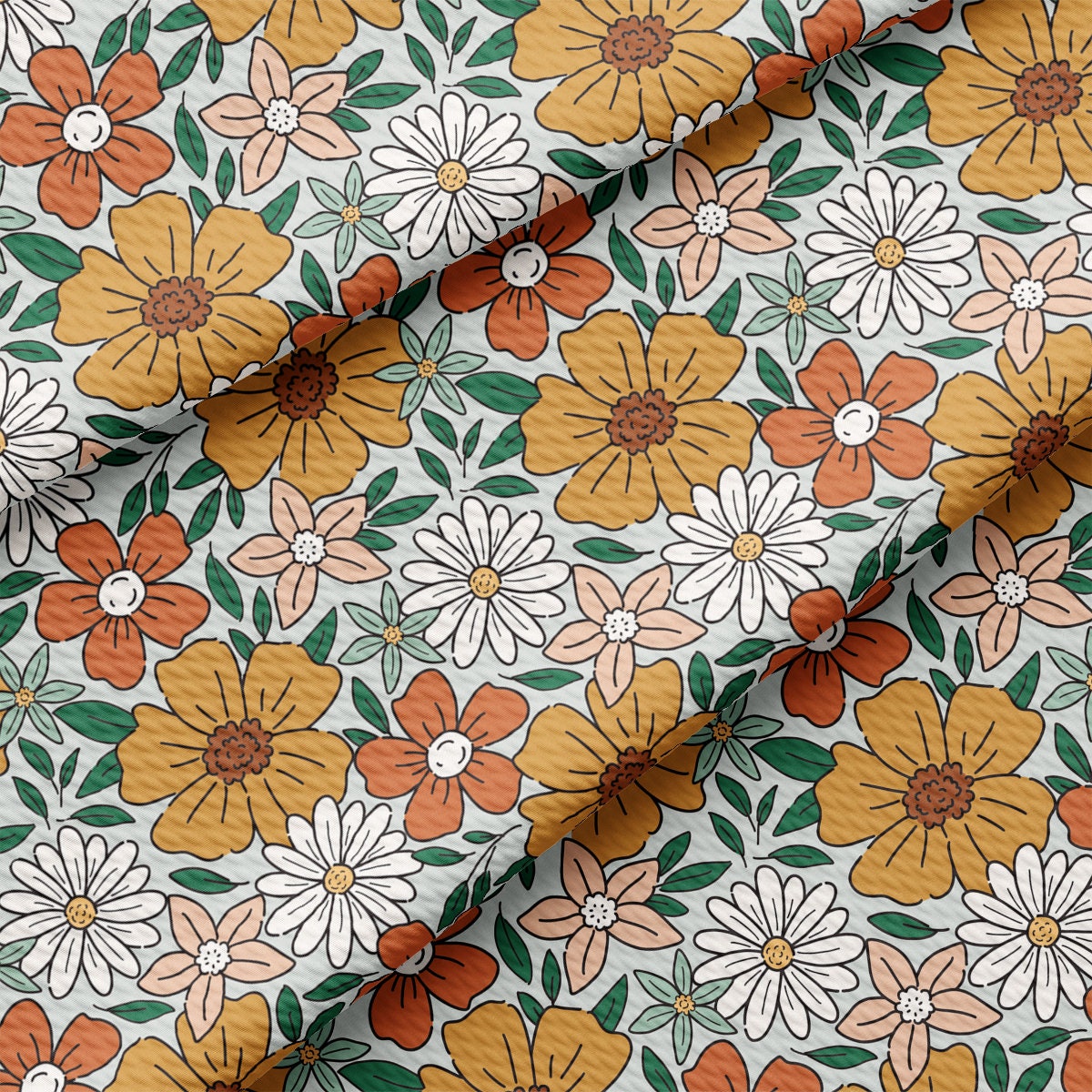 a close up of a flower pattern on a white background