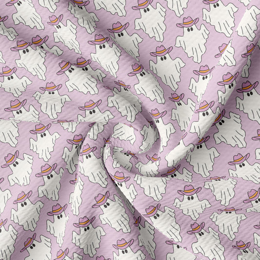 a pink and white pattern with a dog on it