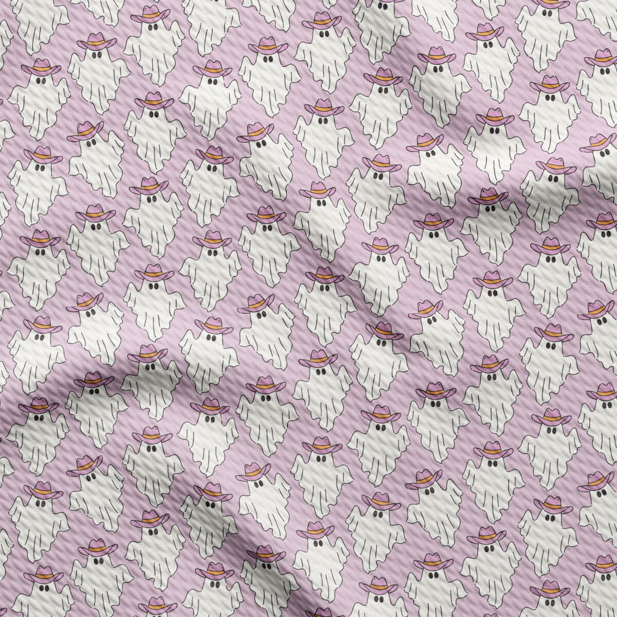 a pink and white pattern with a dog on it