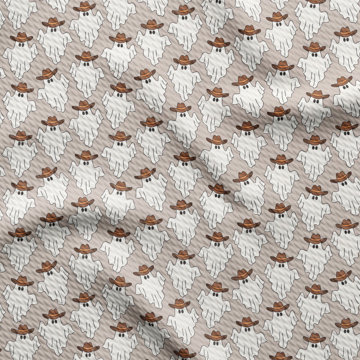 a pattern of white sheep with brown spots