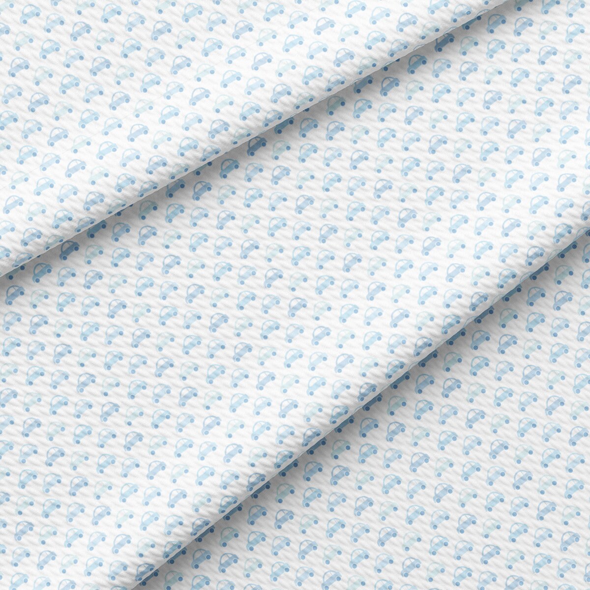 a close up of a blue and white patterned fabric