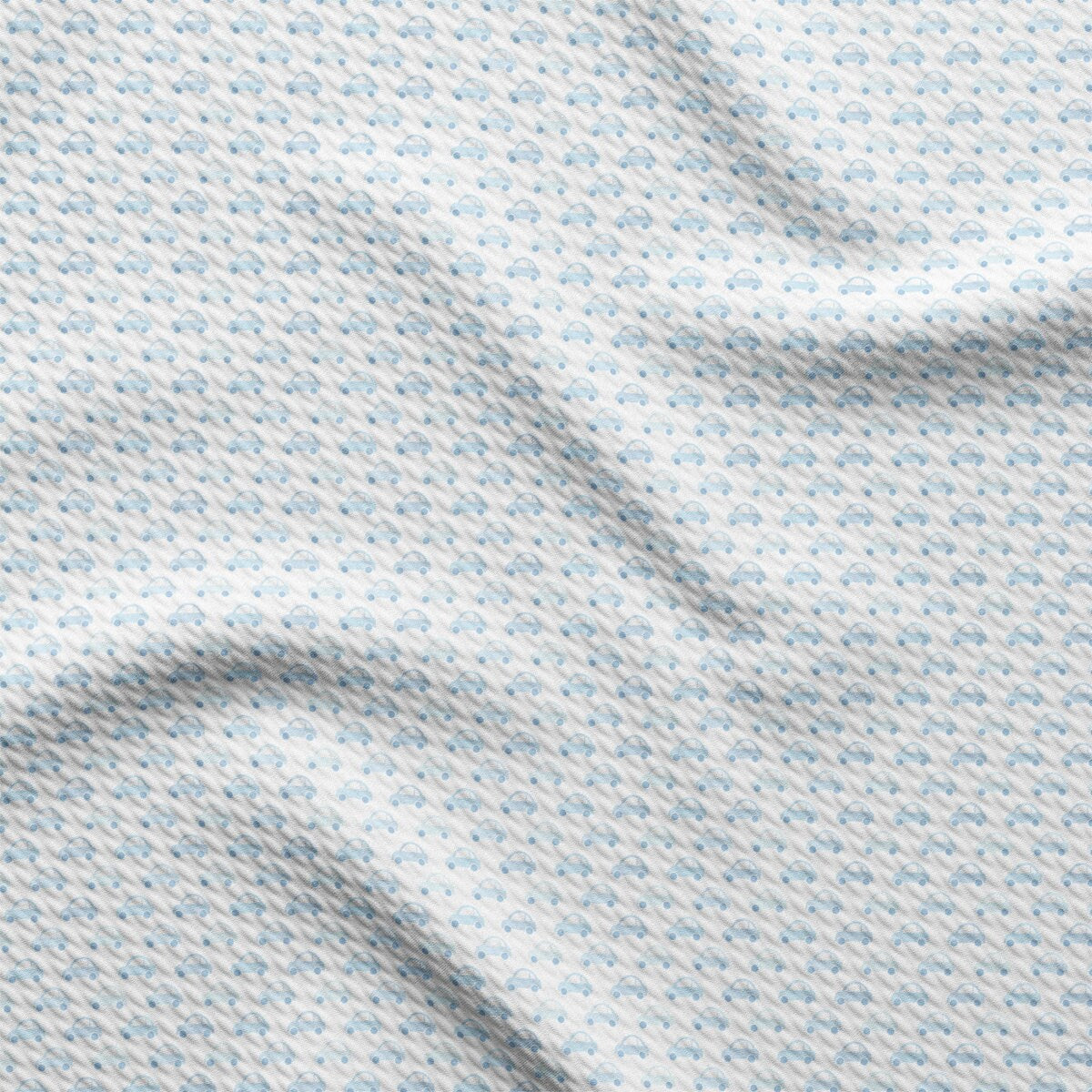 a close up of a white and blue fabric