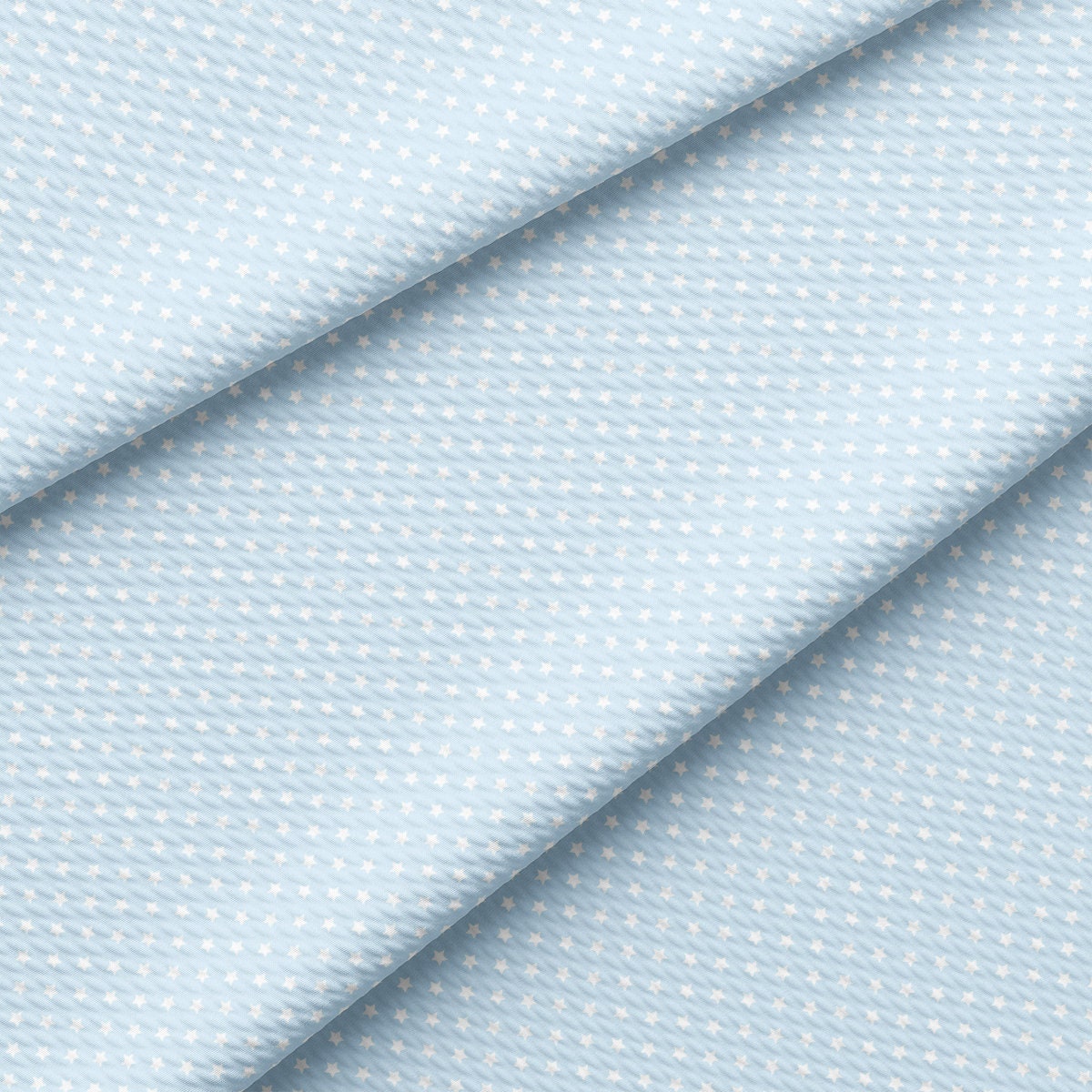 a close up of a light blue fabric