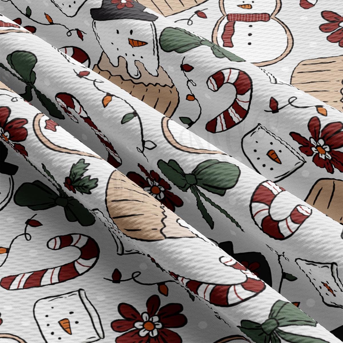 a close up of a christmas themed wrapping paper