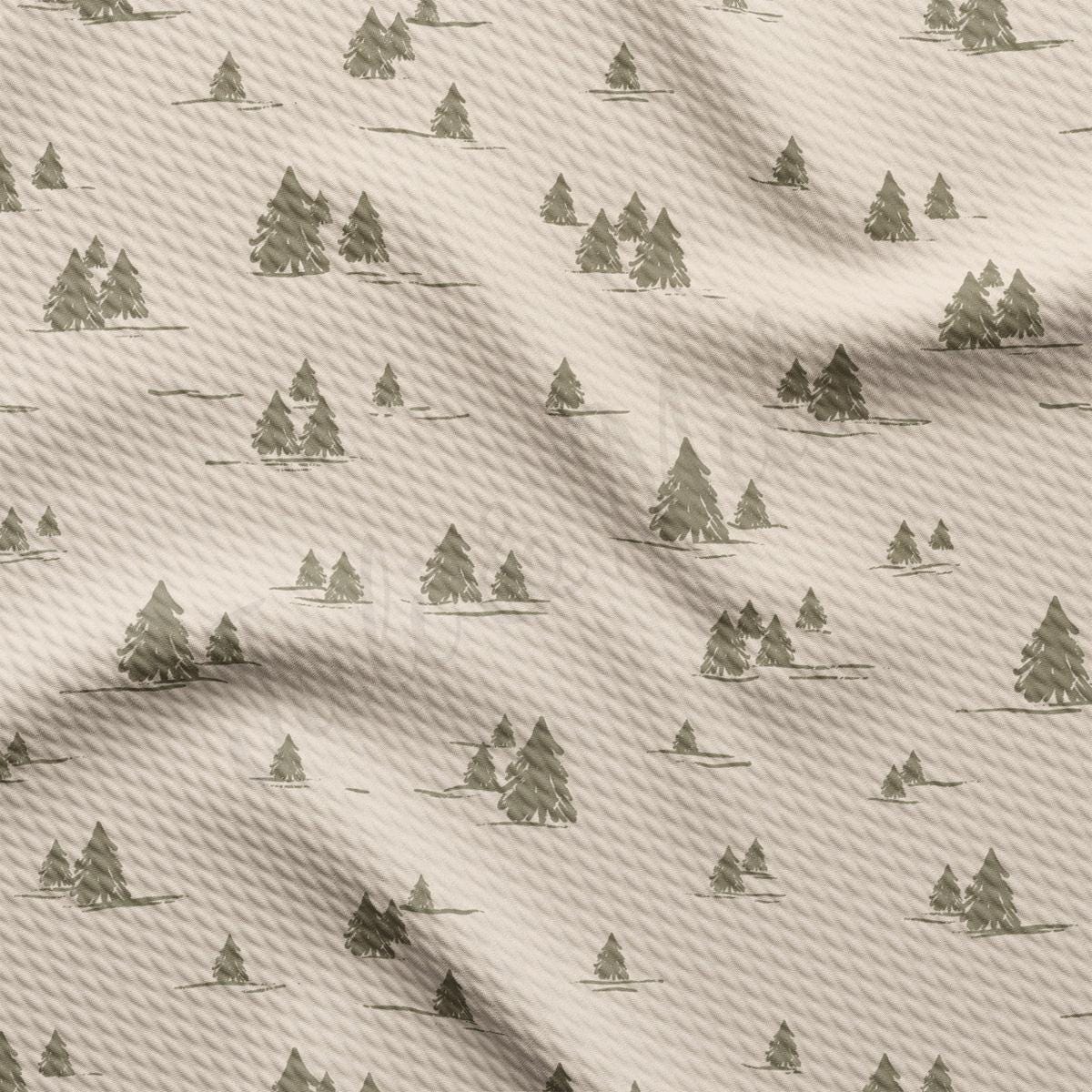 a pattern of trees on a white background