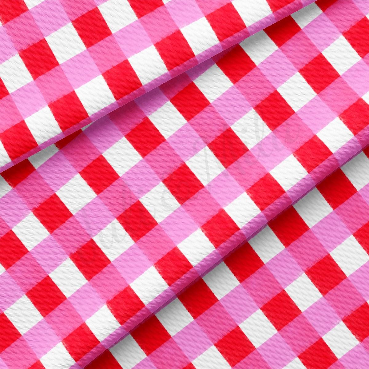 a red and white checkered table cloth