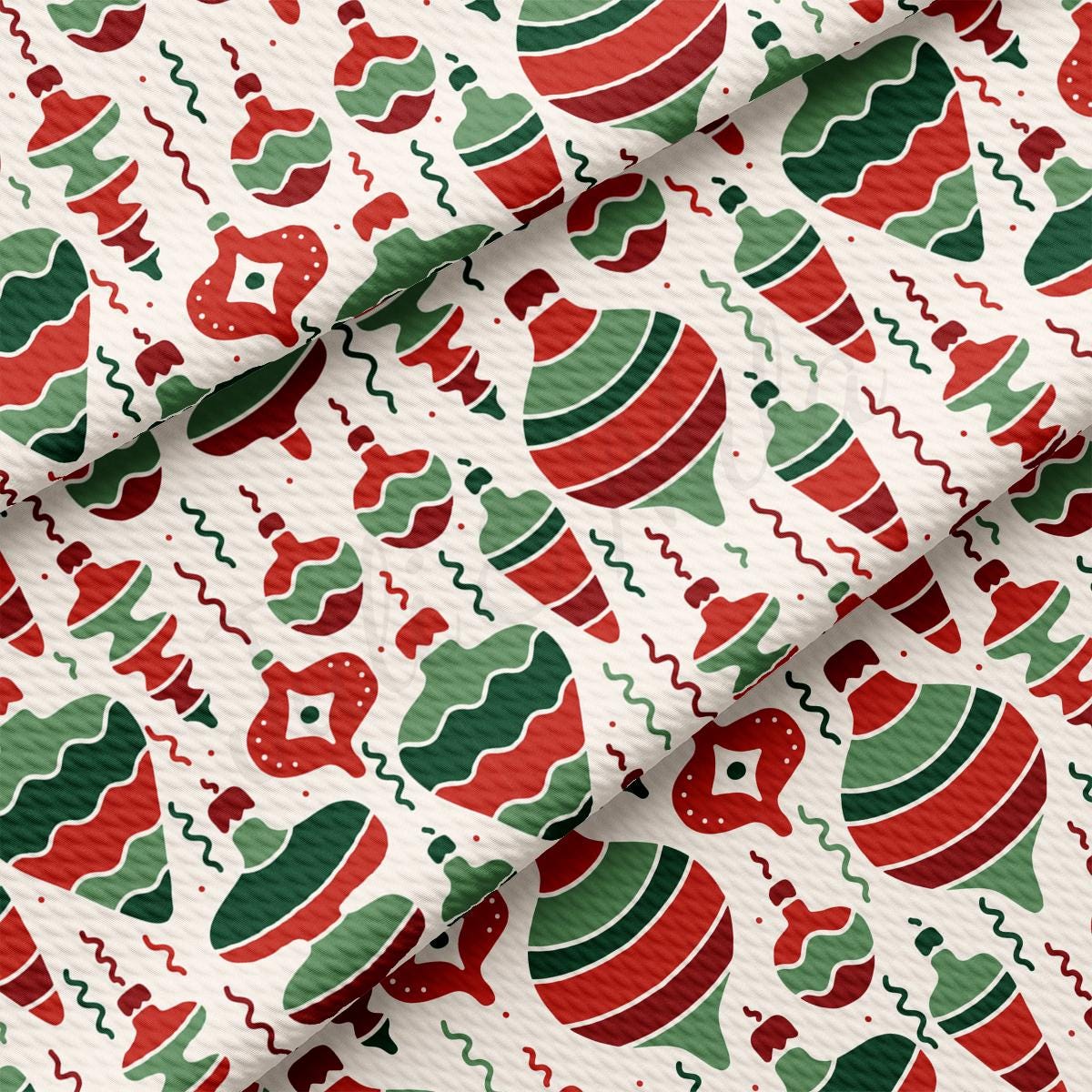 a red and green christmas pattern on a white background