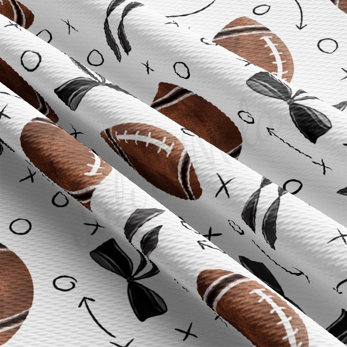 a close up of a football wrapping paper