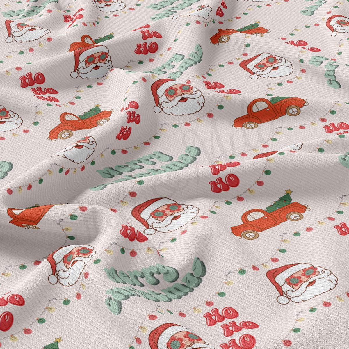 a santa clause pattern on a white background