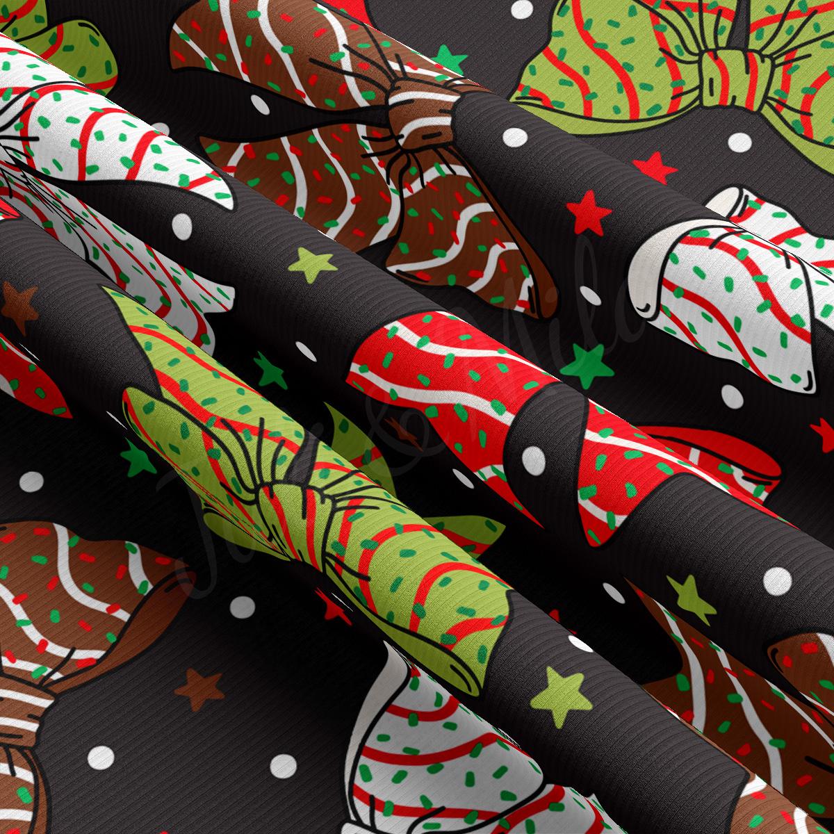 a close up of a christmas themed umbrella