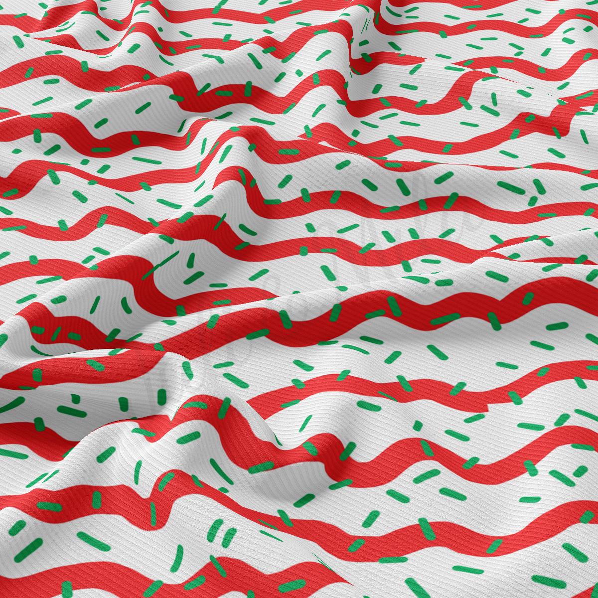 a red and green pattern on a white background