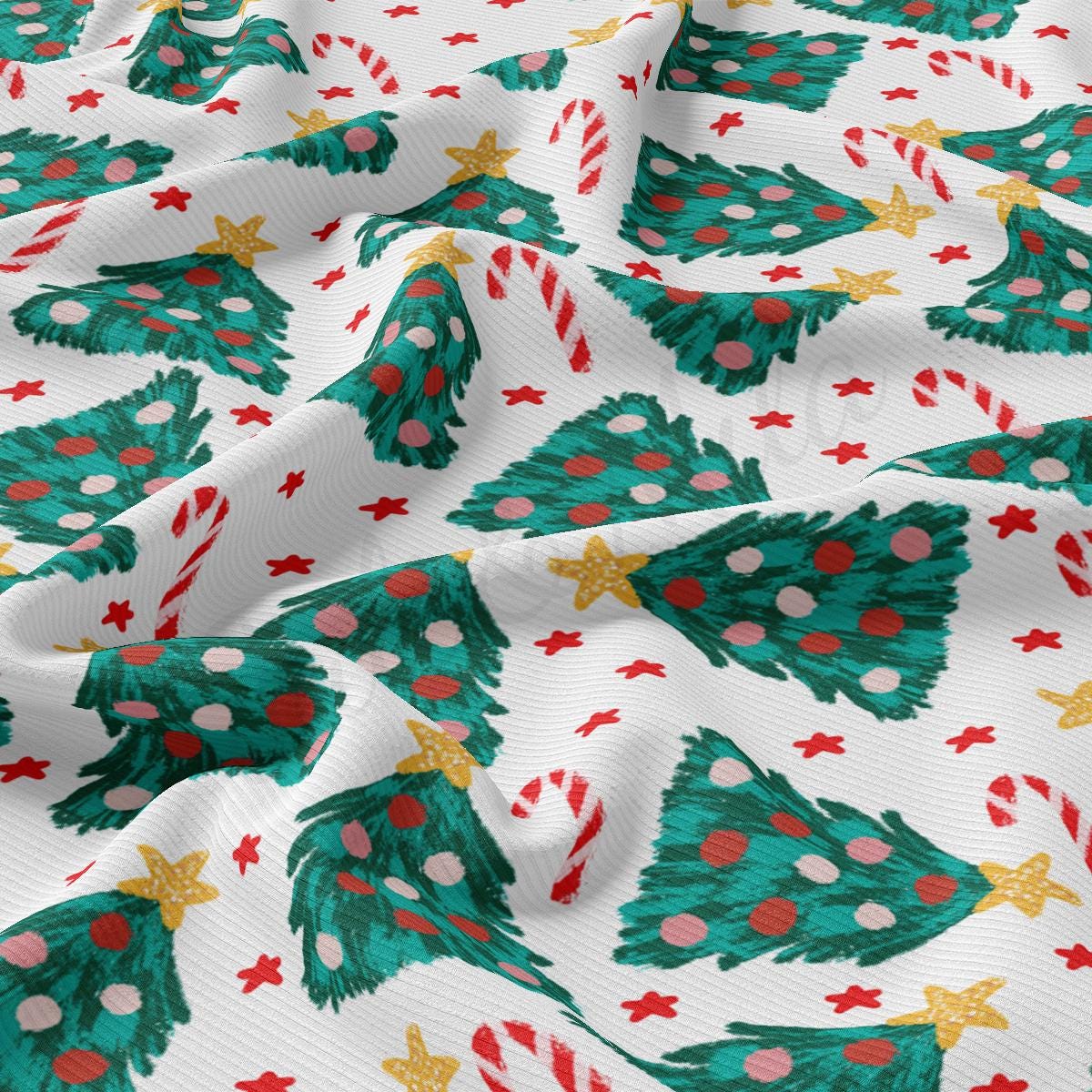 a christmas tree pattern on a white background