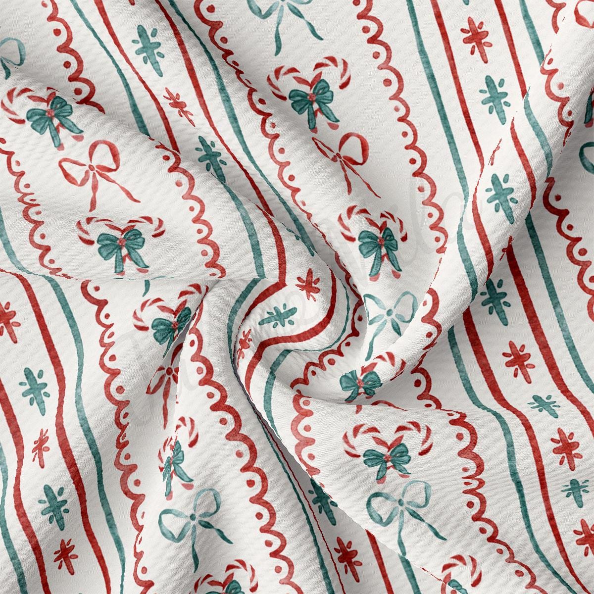 a close up of a red and green patterned fabric