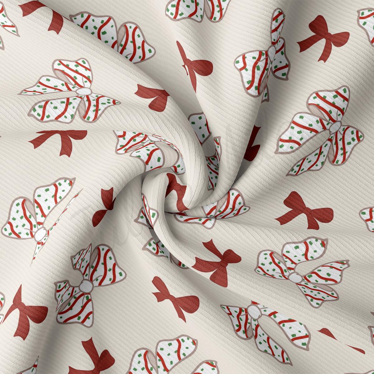 a close up of a red and white fabric