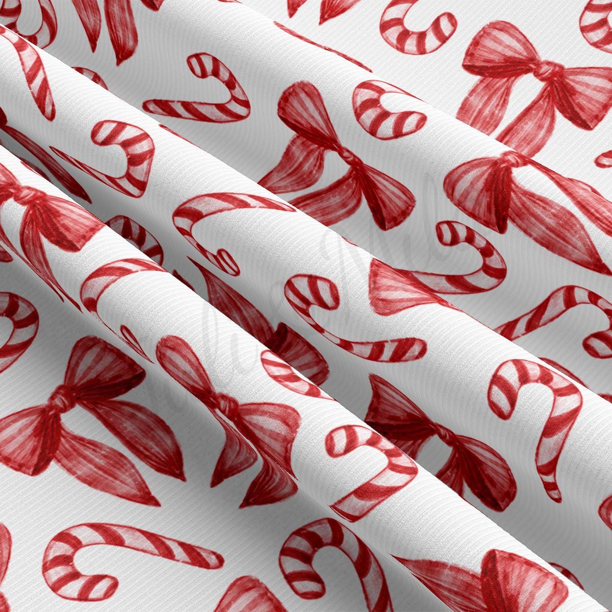 a close up of a red and white wrapping paper