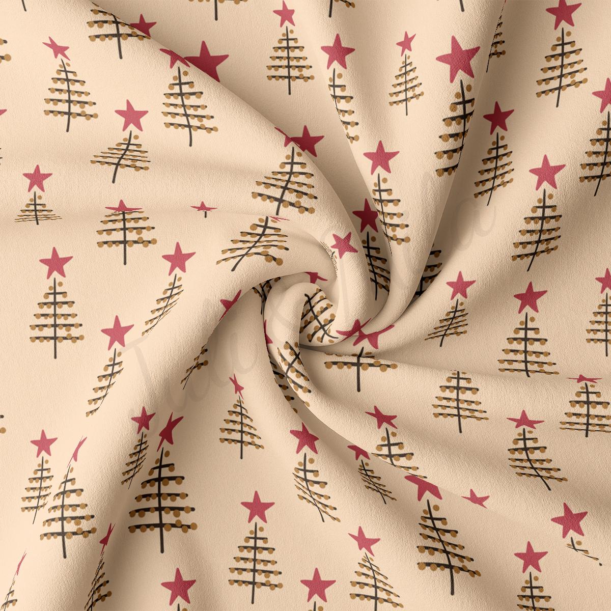 a close up of a white fabric with red stars on it