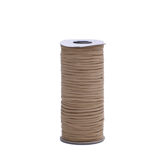 Tan 1/8 inch Elastic Roll - Elastic for Face Mask - Skinny Elastic - Elastic by the yard - Thin Elastic - Make Face Mask - 3 mm  Elastic