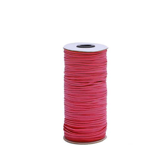 Coral 1/8 inch Elastic Roll - Elastic for Face Mask - Skinny Elastic - Elastic by the yard - Thin Elastic for Face Mask 3 mm Rope Cord