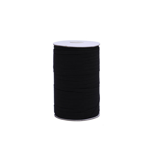 Black 1/4 inch Elastic for Sewing Face Mask Skinny Elastic by the yard Thin Braided Elastic 6mm Elastic Band Rope Cord Flat Flat Strap