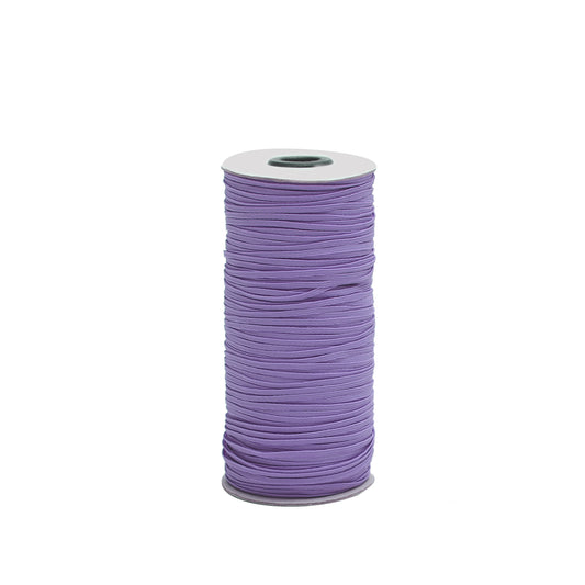 Lavender 1/8 inch Elastic Roll - Elastic for Face Mask - Skinny Elastic - Elastic by the yard - Thin Elastic for Face Mask 3 mm Rope Cord