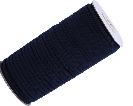 Black 1/8 inch Elastic Roll - Elastic for Face Mask - Skinny Elastic - Elastic by the yard Thin Elastic for Face Mask 3 mm Rope Cord